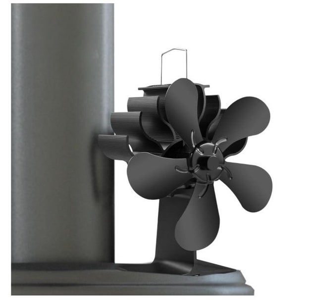 Ventilateur pour poêle à bois à 5 pales, moteurs silencieux, ventilateur de cheminée, circulation d'air chaud/chauffé, Ventilateur