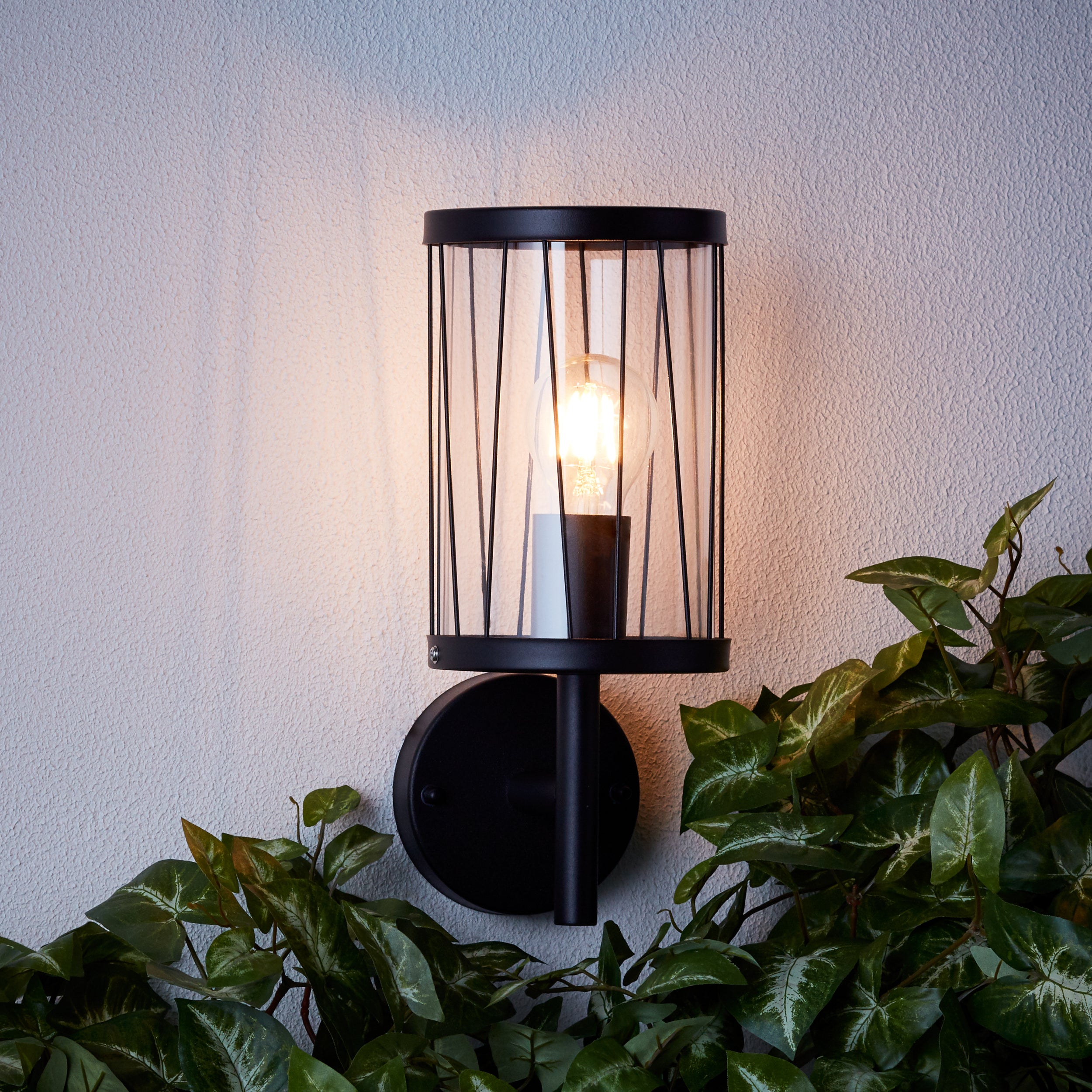 BRILLIANT Busan zawieszenie 48cm czarne / naturalne oświetlenie wnętrza, lampy wiszące | 1x A60, E27, 40W, nadaje się do zwykłych lamp (brak w zestawi - 5