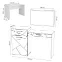 Coiffeuse Table de maquillage Commode de maquillage Irma blanc miroir banc Vicco 4066731044108 Coiffeuse Table de maquillage Commode de maquillage Irma blanc miroir banc Vicco 4066731044108