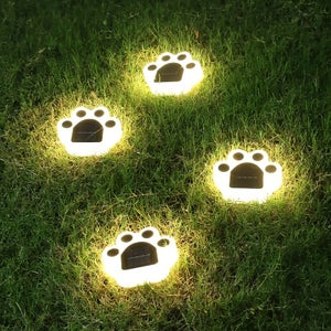 Luci Solari Giardino Esterno, BrizLabs 8 LEDs Luce Sepolta Lampada Solare da Esterno Faretti Led Solari Impermeabile Luci Terra Giardino per Prato Vialetto Scala Paesaggio, Bianco Freddo 8 Pezzi
