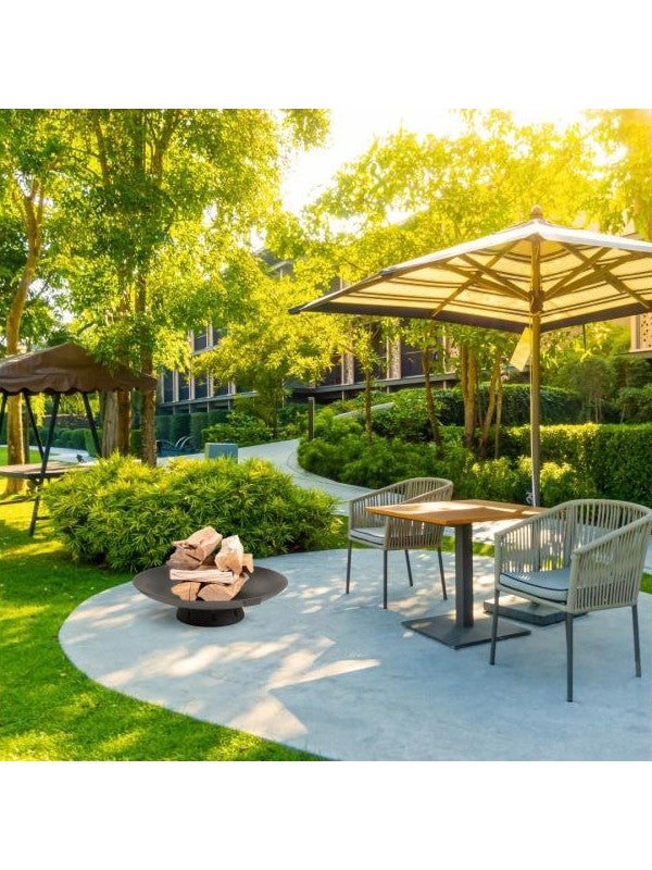 Braseiro de jardim em ferro fundido 70 cm para fogo - 4