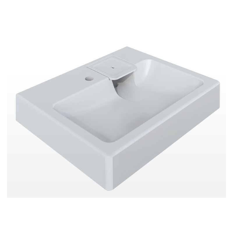 Umywalka do zamontowania na pralkę 60x50x12,5cm biała