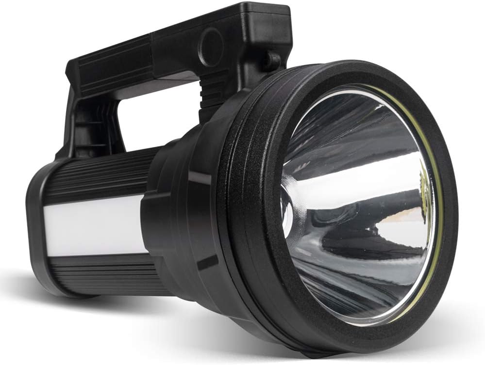 Ultramocna latarka LED, latarka akumulatorowa 10800 mAh/15000 lumenów, wodoodporna IPX4, 6 trybów, latarka USB do biwakowania