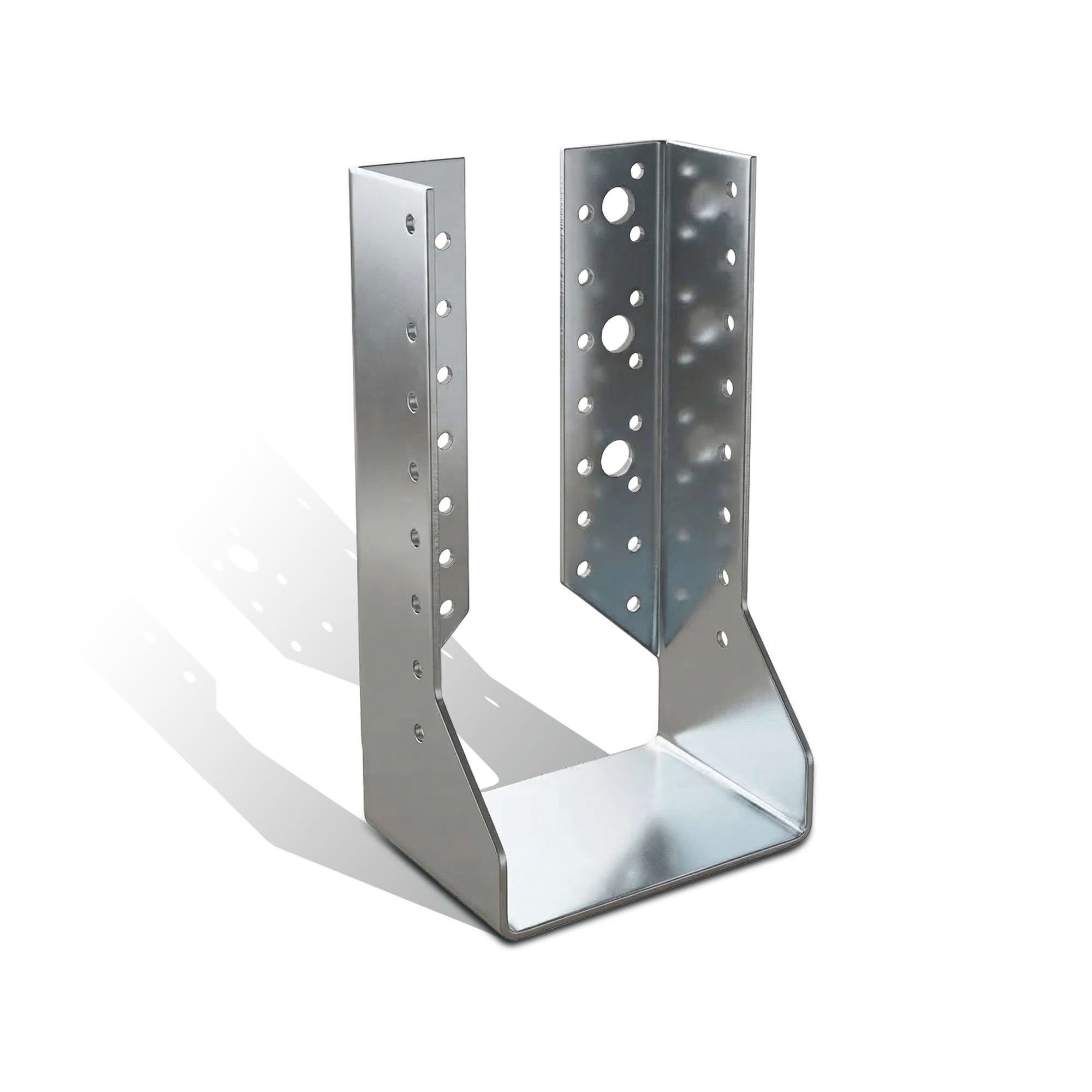 10 sabots de charpente à ailes intérieures - Larg. 100 x Ht. 202 mm - Connecteurs de poutres - Acier galva - Fabriqué en Europe - 5