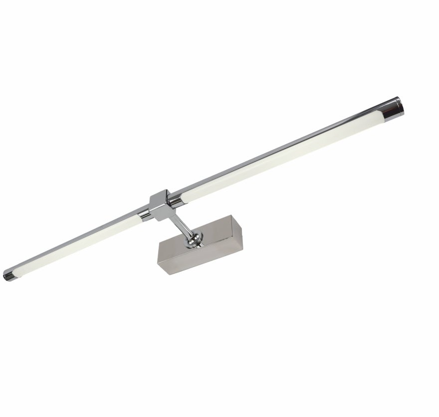 Kinkiet LED do oświetlania obrazów, luster, murali, 18W, neutralny odcień światła 4000K, błyszczące chromowane wykończenie. 72cm