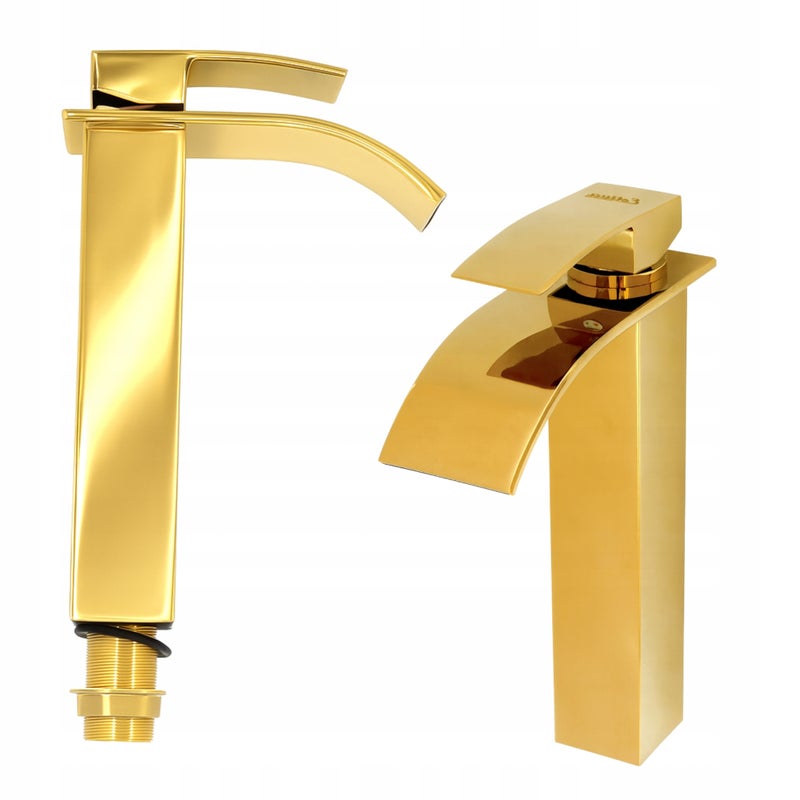 Bateria umywalkowa Estiva KASKADA 26 Golden złota 26 cm