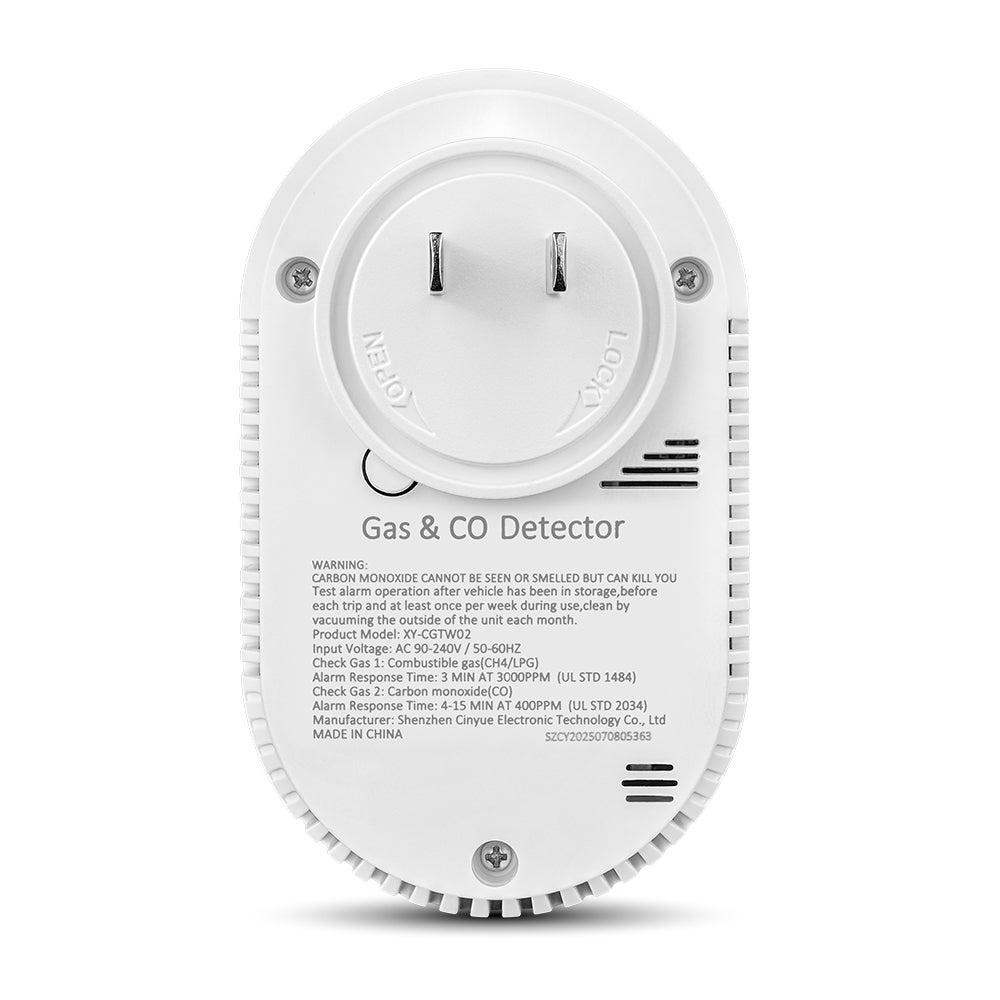 Rilevatore di gas 4 in 1, rilevatore di monossido di carbonio, temperatura e umidità con display ad alta definizione, standard europeo - 6