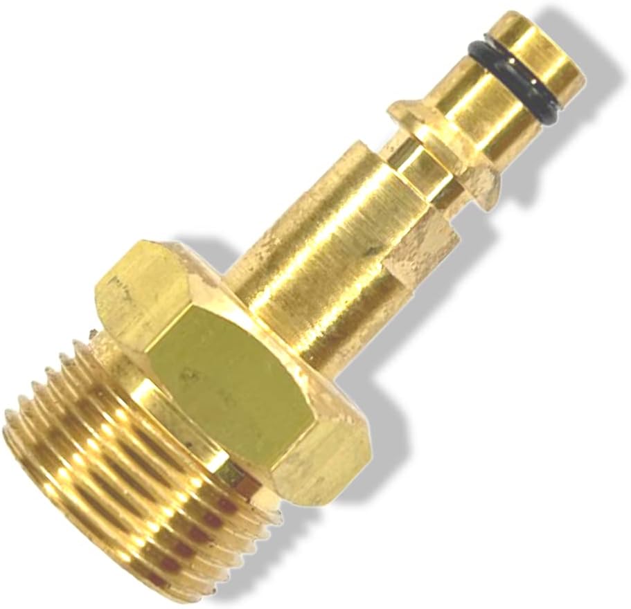 Adapter kompatybilny z wężami wysokociśnieniowymi M22 x 1,5 IG - Do Kärcher, Kränzle, itp., 5 cm długości, adapter szybkozłączny