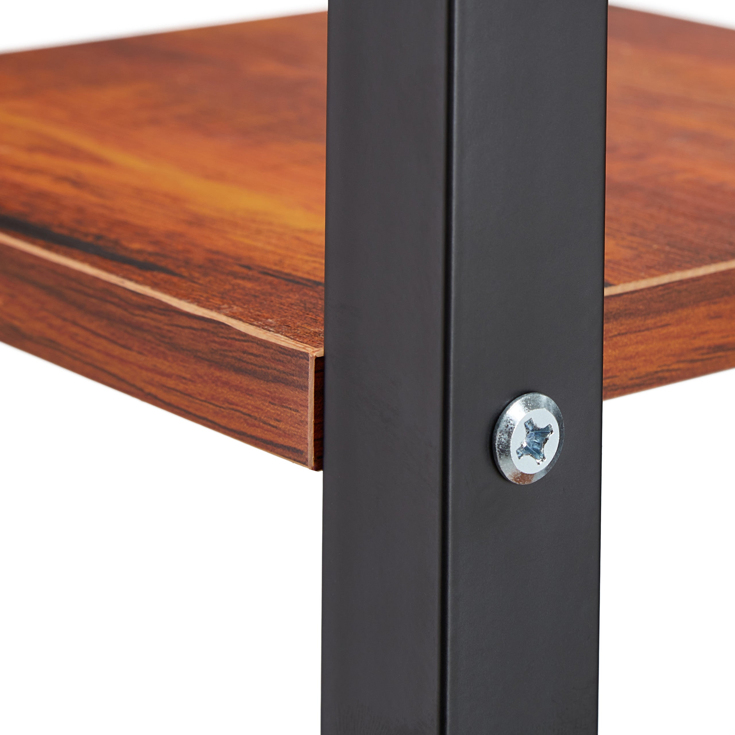 Étagère à plantes, escalier fleurs, 5 niveaux, HLP 117 x 43 x 22 cm, acier MDF, support intérieur, brun foncé, Relaxdays - 6