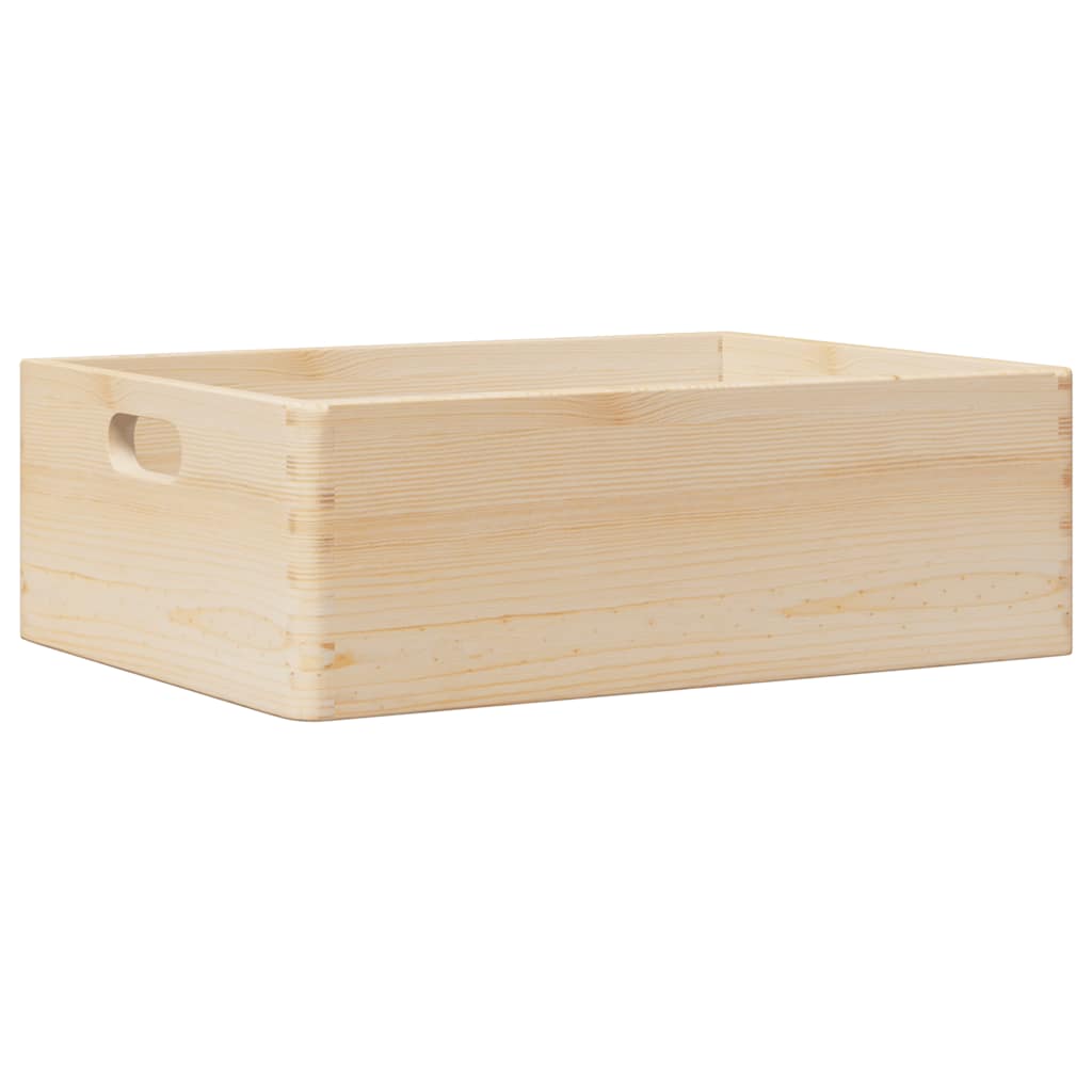 Drewniana skrzynka z uchwytami z litej sosny 40x30x13 cm