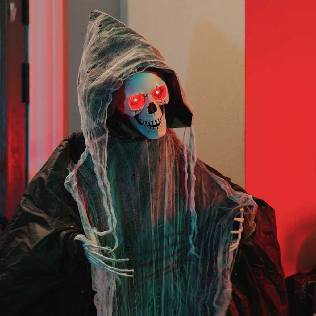 Halloween Grim Reaper Czarny 60 x 60 x 155 cm Poliester vidaXL