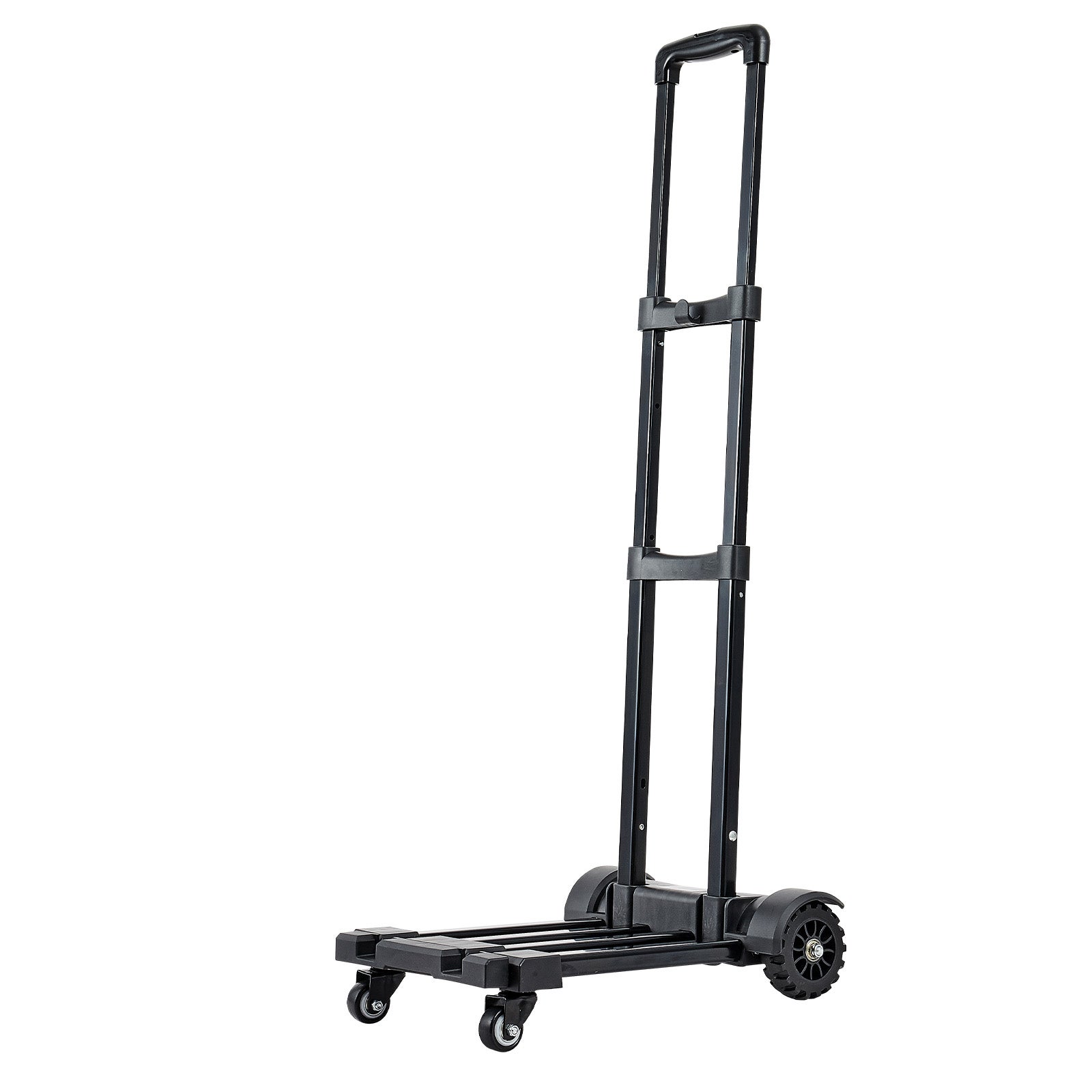 Carrinho mão dobrável SucceBuy com 4 rodas, carga 131,5 kg, com 2 cordas elásticas e base extensível, para mudanças, transporte em aeroportos - 8