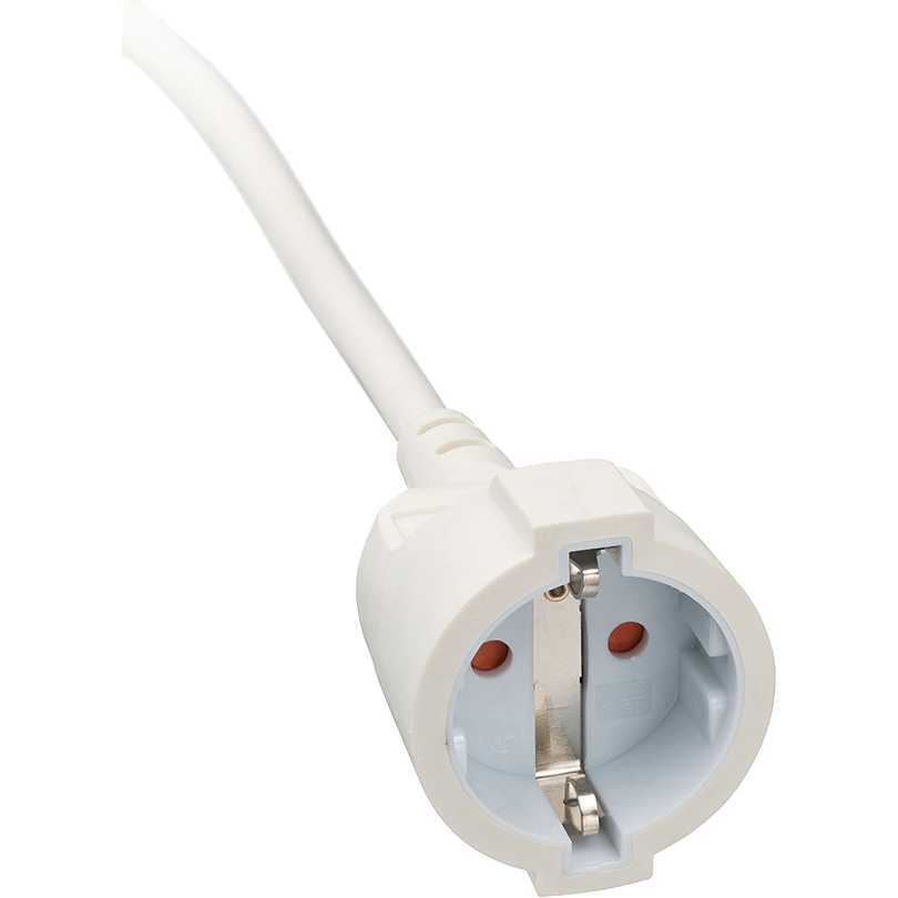 Alargador eléctrico IP20 H05VV-F3G1,5 de 3 m (Blanco) con clavija plana Brennenstuhl 1168980230 - 2
