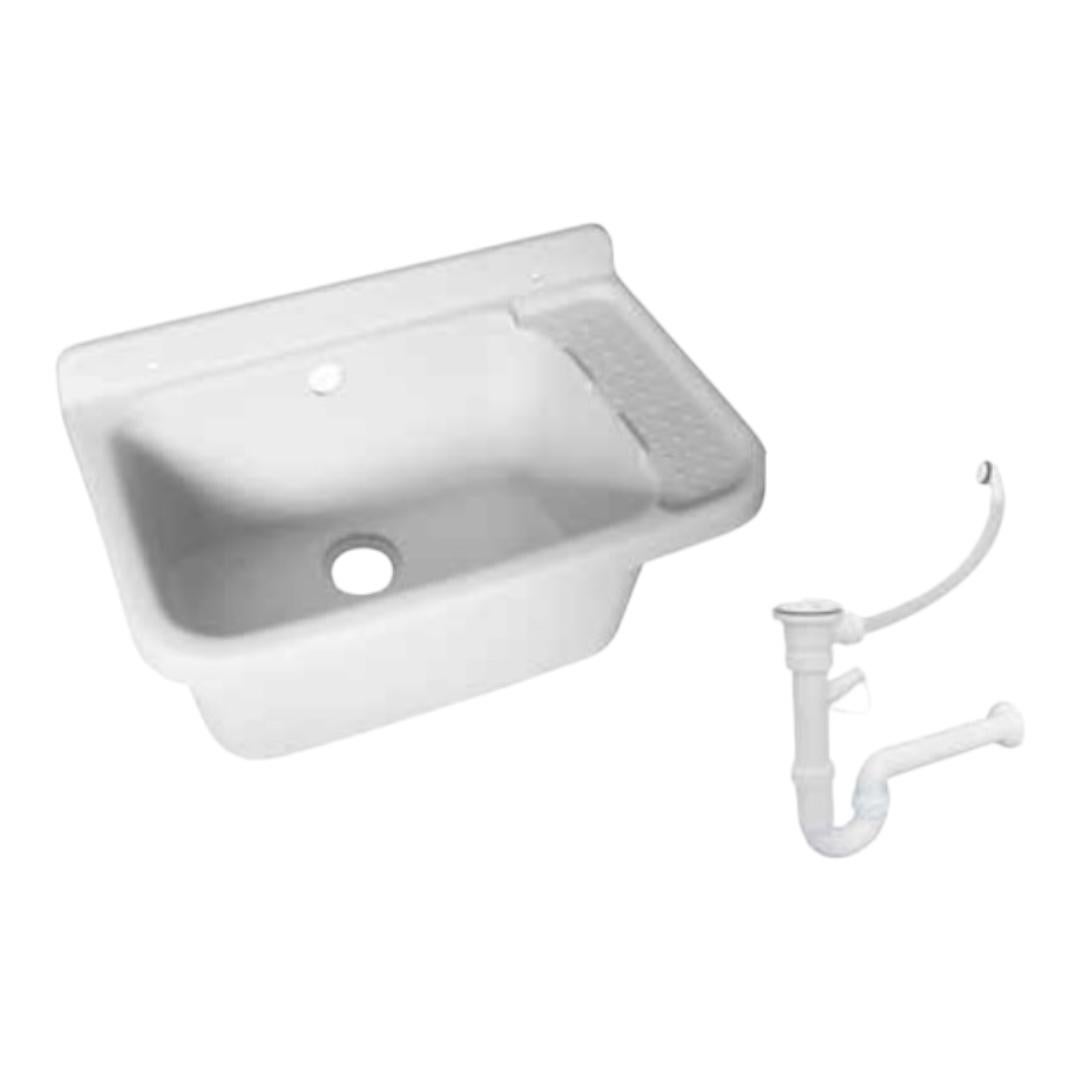 Fregadero de plástico 51x34 cm todos los accesorios incluidos | Leroy