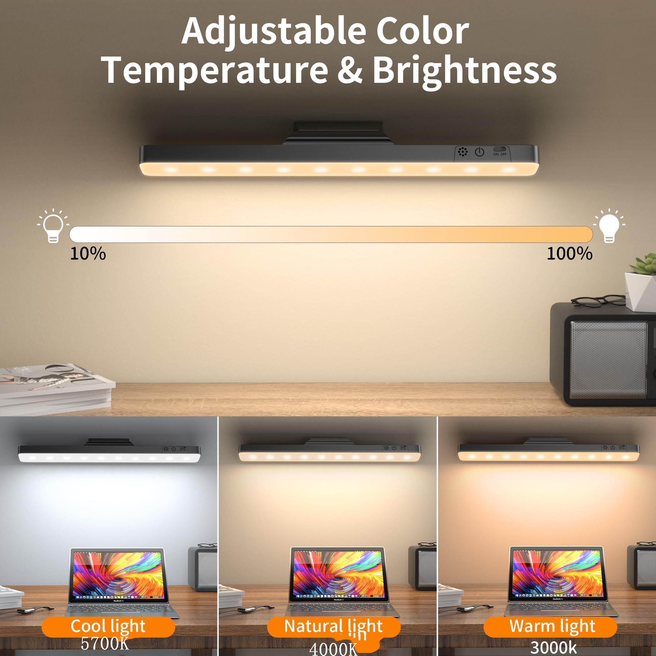 Lampada Lineare A Led Sotto Armadio, Set Di 2 Moduli Con