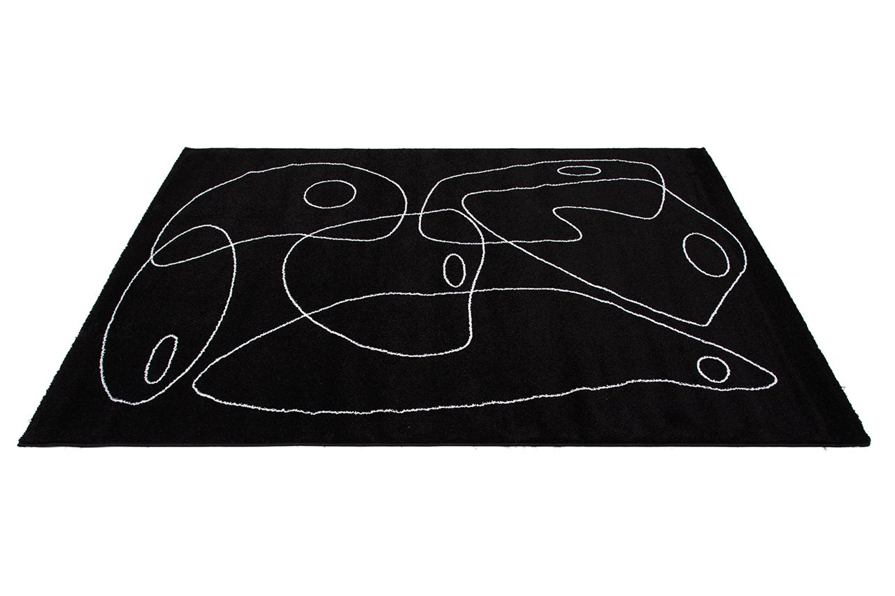 TAPIS ATELIER BLACK IVORY 230X160 - 4