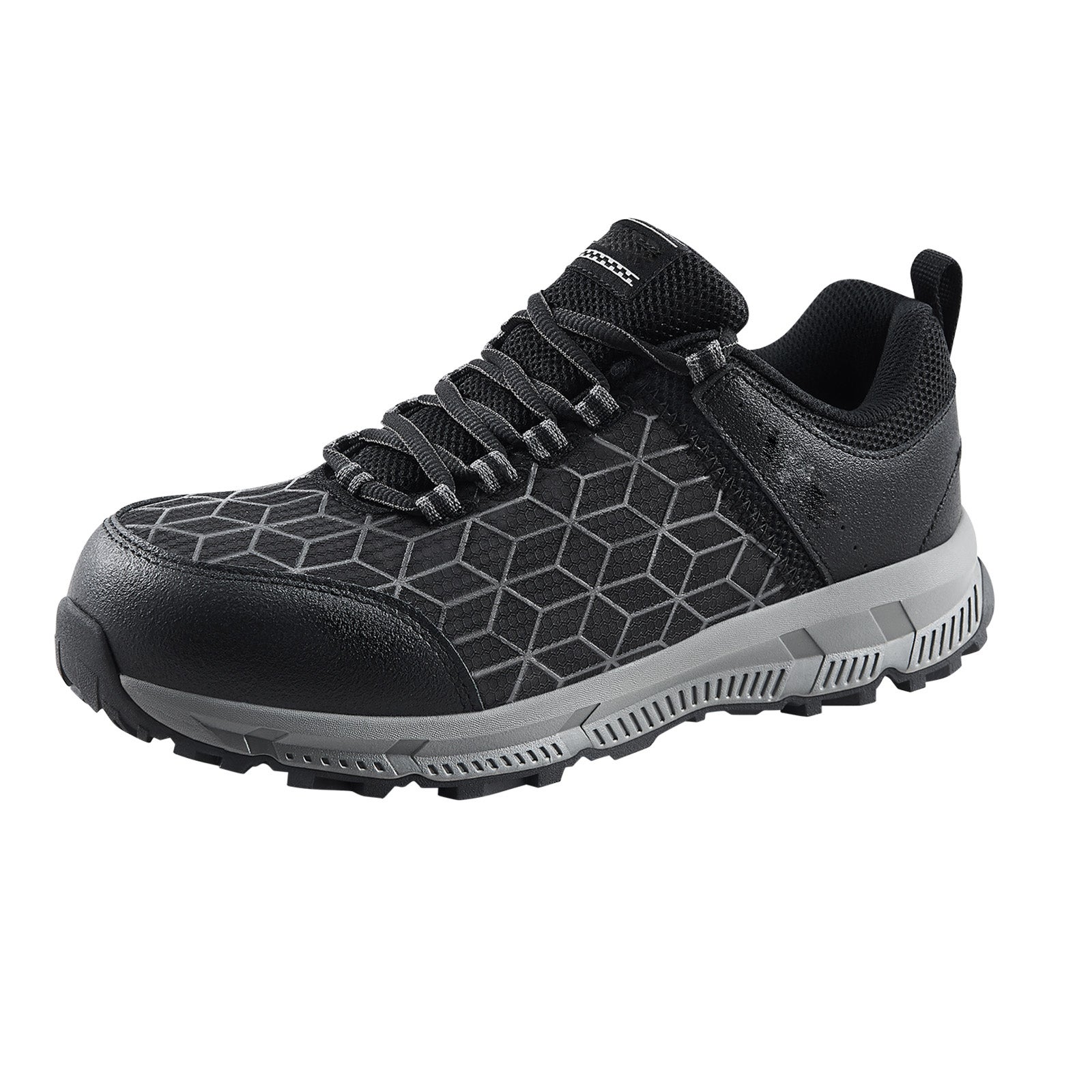 Chaussures embout acier homme,taille US SucceBuy 9,5 large,travail athlétiques rembourrées,sécurité - 2