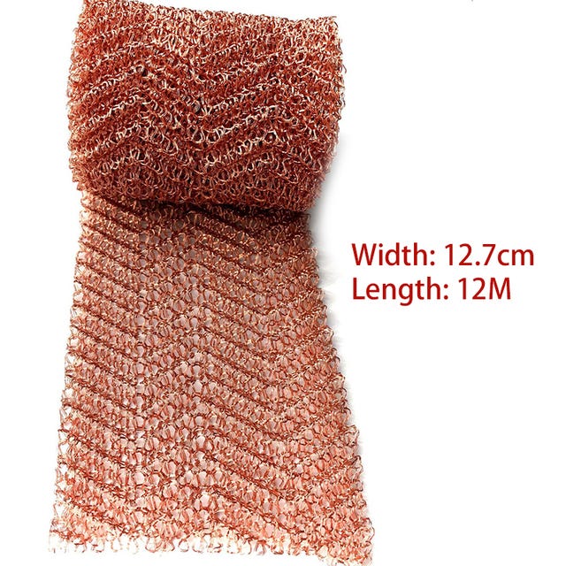 Behone Maille Cuivre 6m - Filet Anti-Limaces, Rongeurs, Oiseaux, Protection Jardin Et Maison