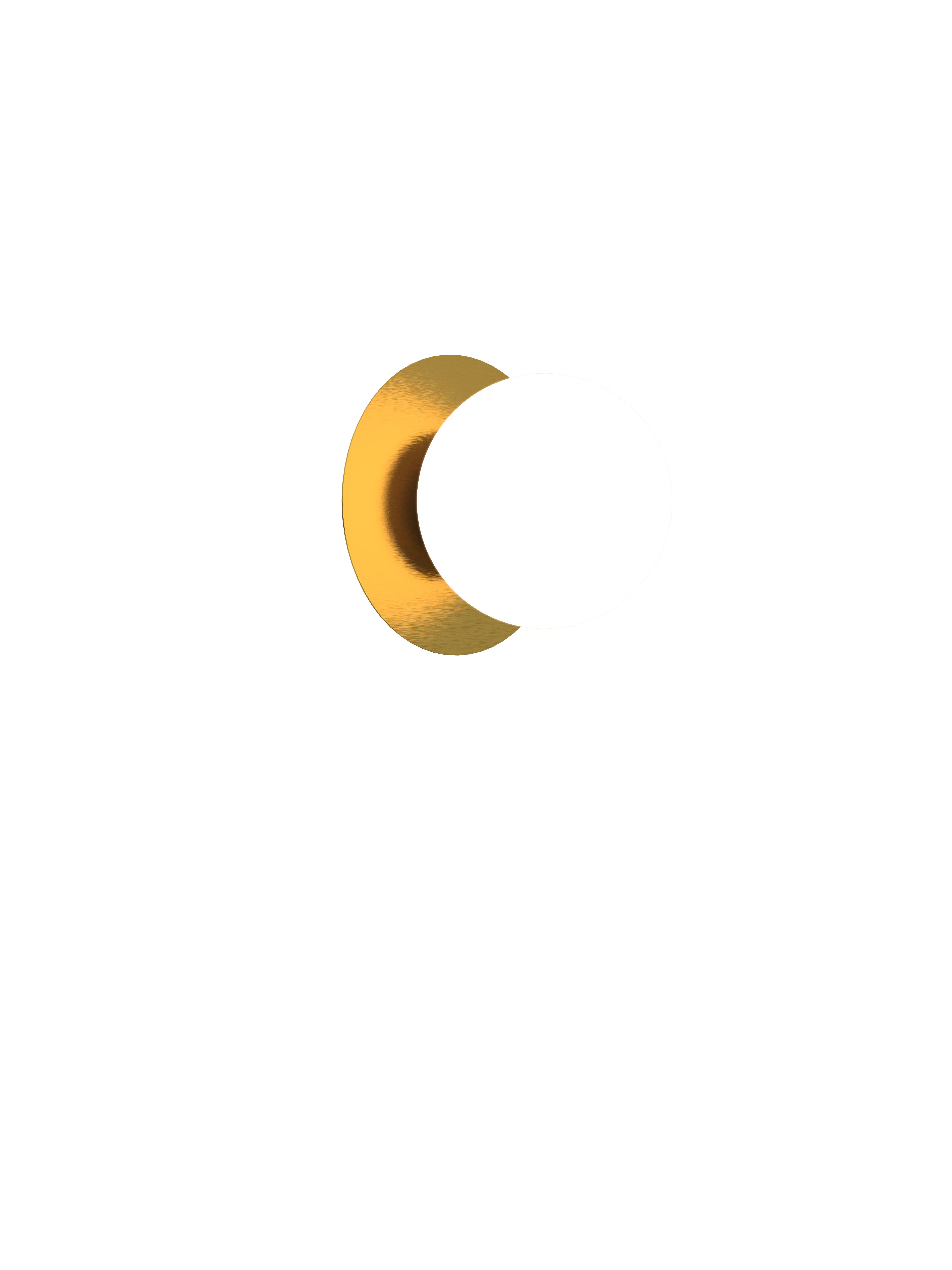 Applique Lune G9 ERCALTO Laiton/blanc - 5