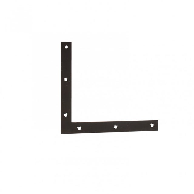 Equerre découpée acier prépeint, H.220 x L.220 x P.4 mm