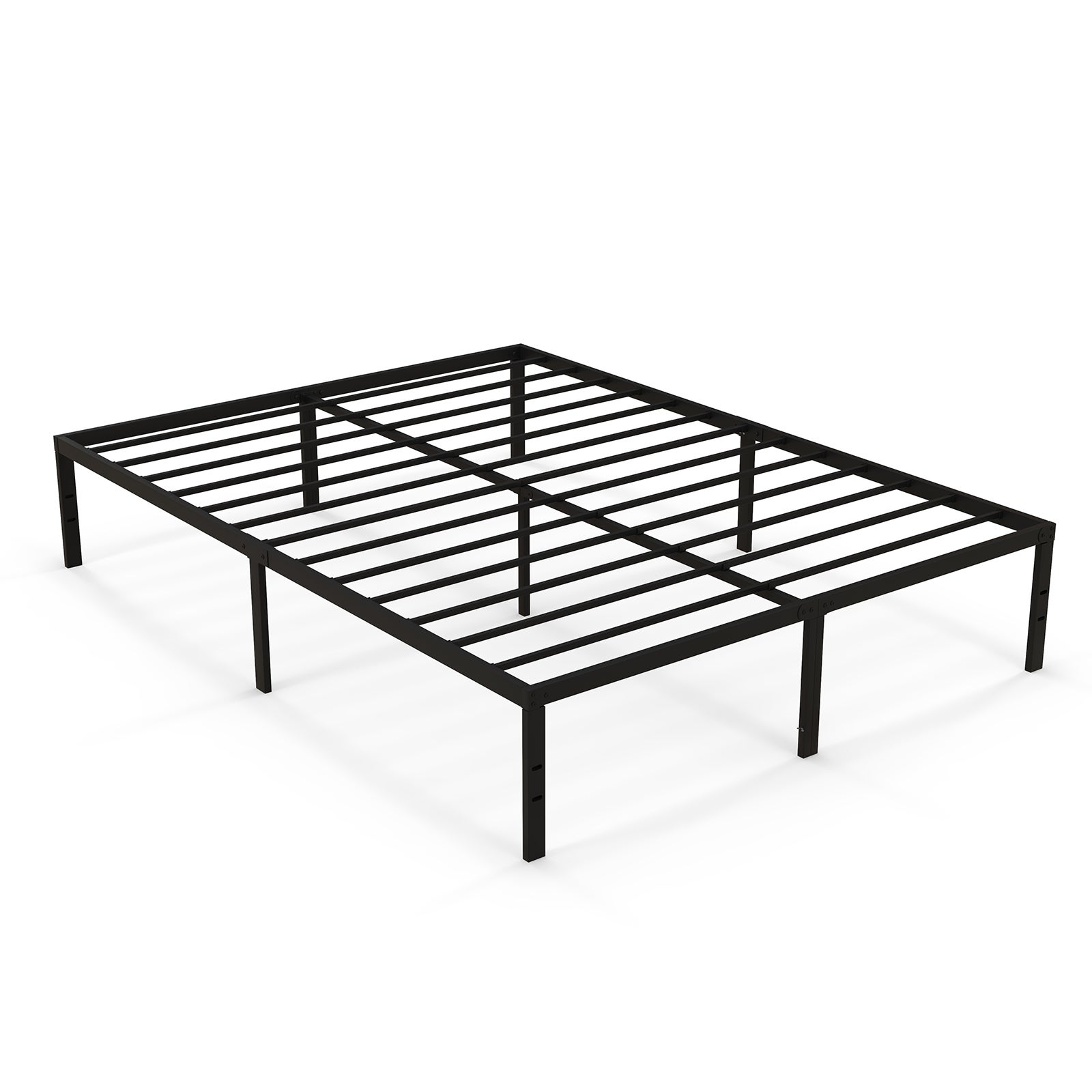 Łóżko 160 x 200 cm, rama łóżka z metalu, rama łóżka, rama łóżka platformowego, wysokość 36 cm, przestrzeń do przechowywania pod łóżkiem
