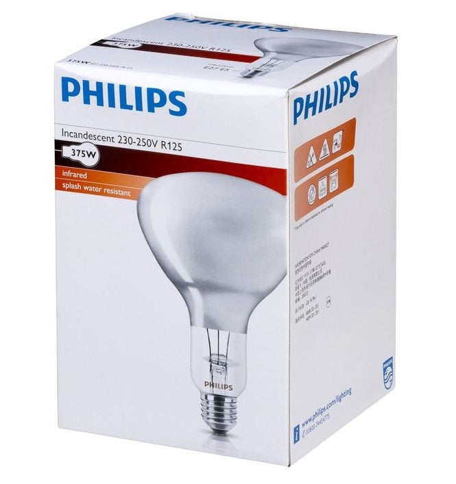 Lampe Incandescence Infrarouge 230V 375W E27 (IR375CH - 923223) - 6