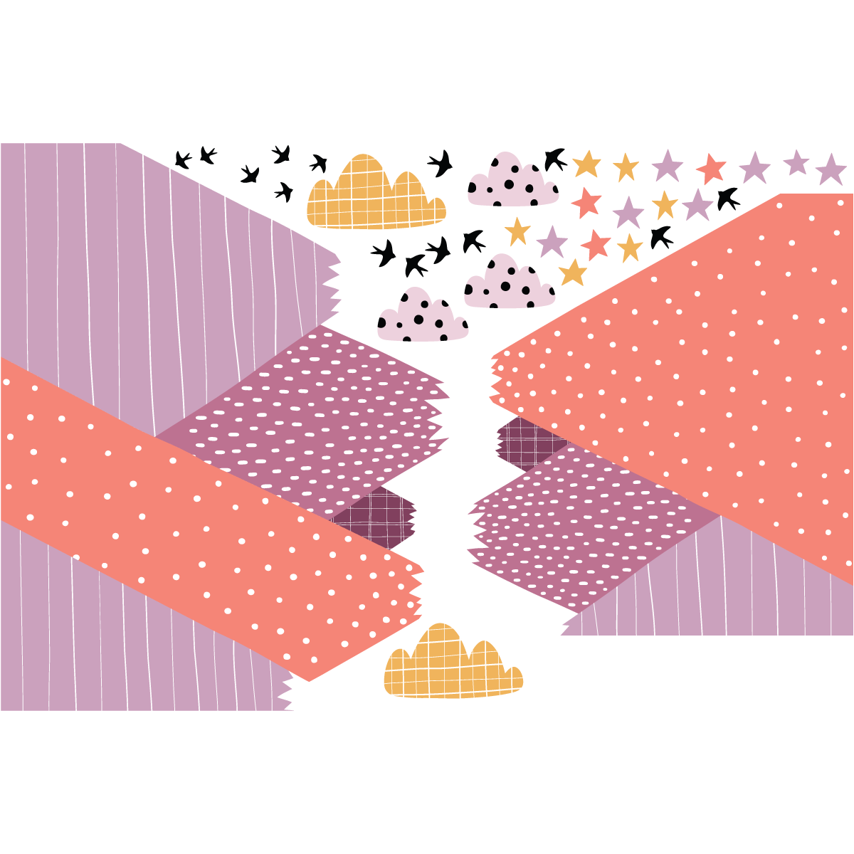 Adesivo bambino di montagna scandinavo jumanka - Sticker adesivo - adesivi murali - 100x150cm - 2