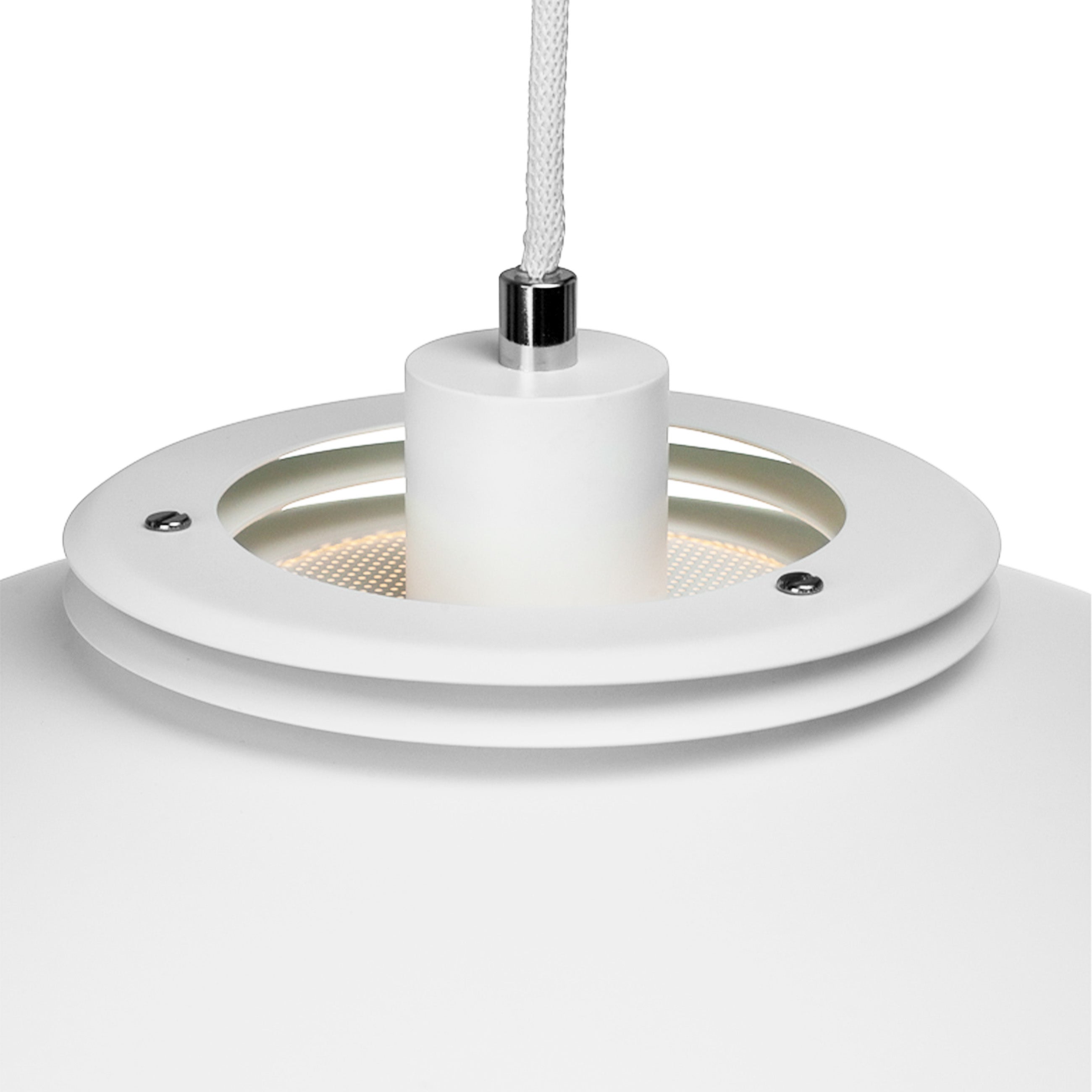 Suspension en métal blanc mat, h 20 cm d 38 cm Ejka - DYBERG LARSEN - 3