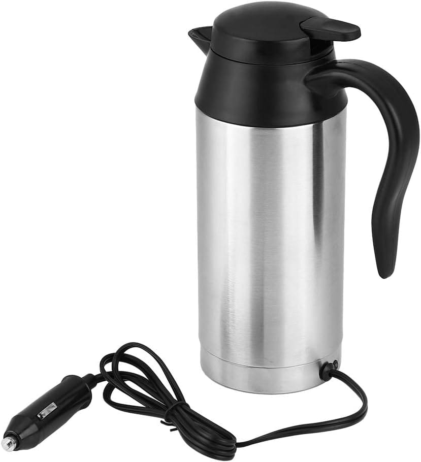 Czajnik elektryczny samochodowy 750 ml 12 V - Czajnik podgrzewany - do zapalniczki - Kubek podgrzewany ze stali nierdzewnej