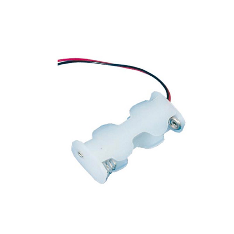 Porte-piles 2 Piles N (FR1, HR1, LR1) Noir - Pour Arduino, électronique DIY, Compact 38x27,6x14 Mm