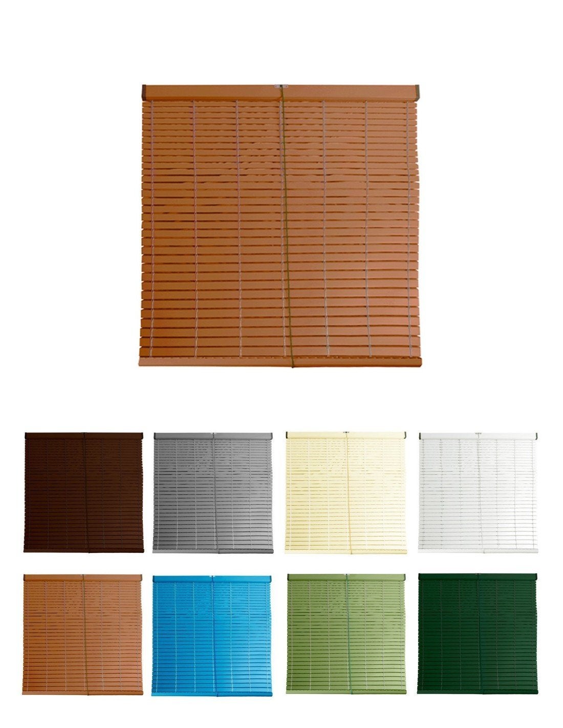 Persiana de pvc alicantina con polea metálica | persiana enrollable | estor enrollable para ventanas, puertas, salón y cocina | 100 x 200 cm (oregón)