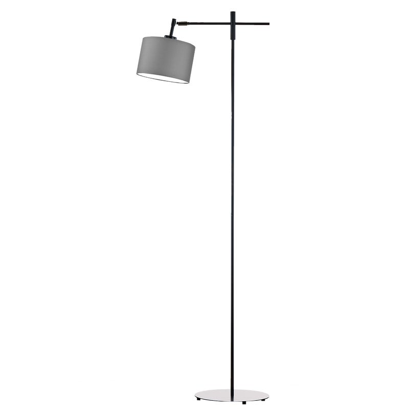 Lampa stojąca podłogowa przegubowa regulowana z abażurem walec 17cm SALIX