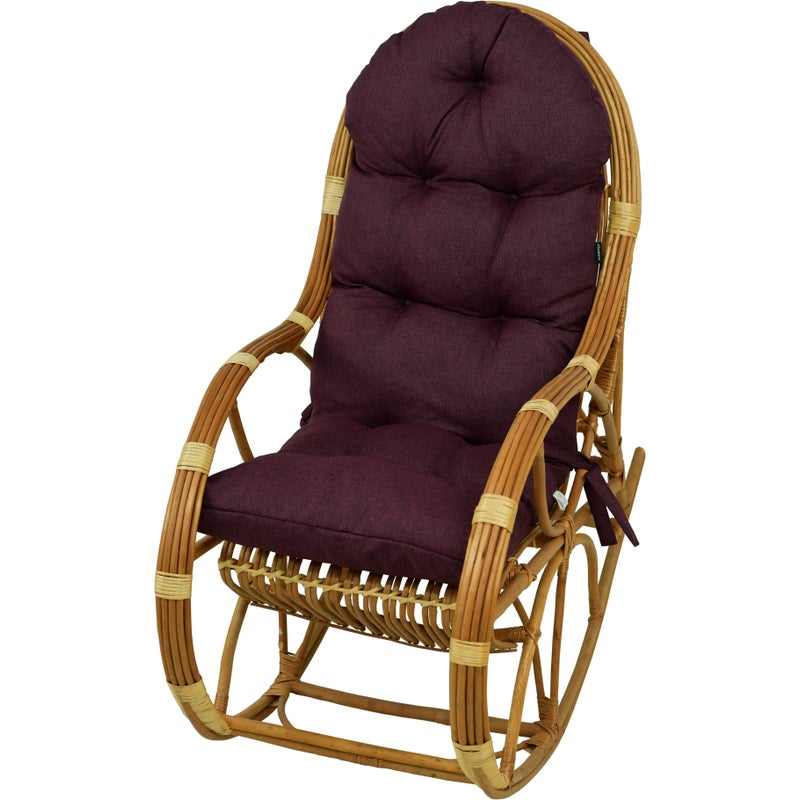 Poduszka na fotel bujany rattanowy AMPO fioletowy melanż 1 szt.