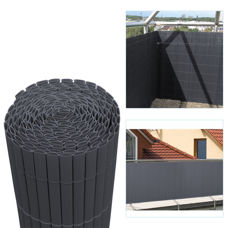 Kit Extension Clôture PVC Brise-vue 1,50m X 0,82m - Pour Jardin, Balcon, Terrasse - Résistant Aux Intempéries, Facile à Installer Et à Entretenir