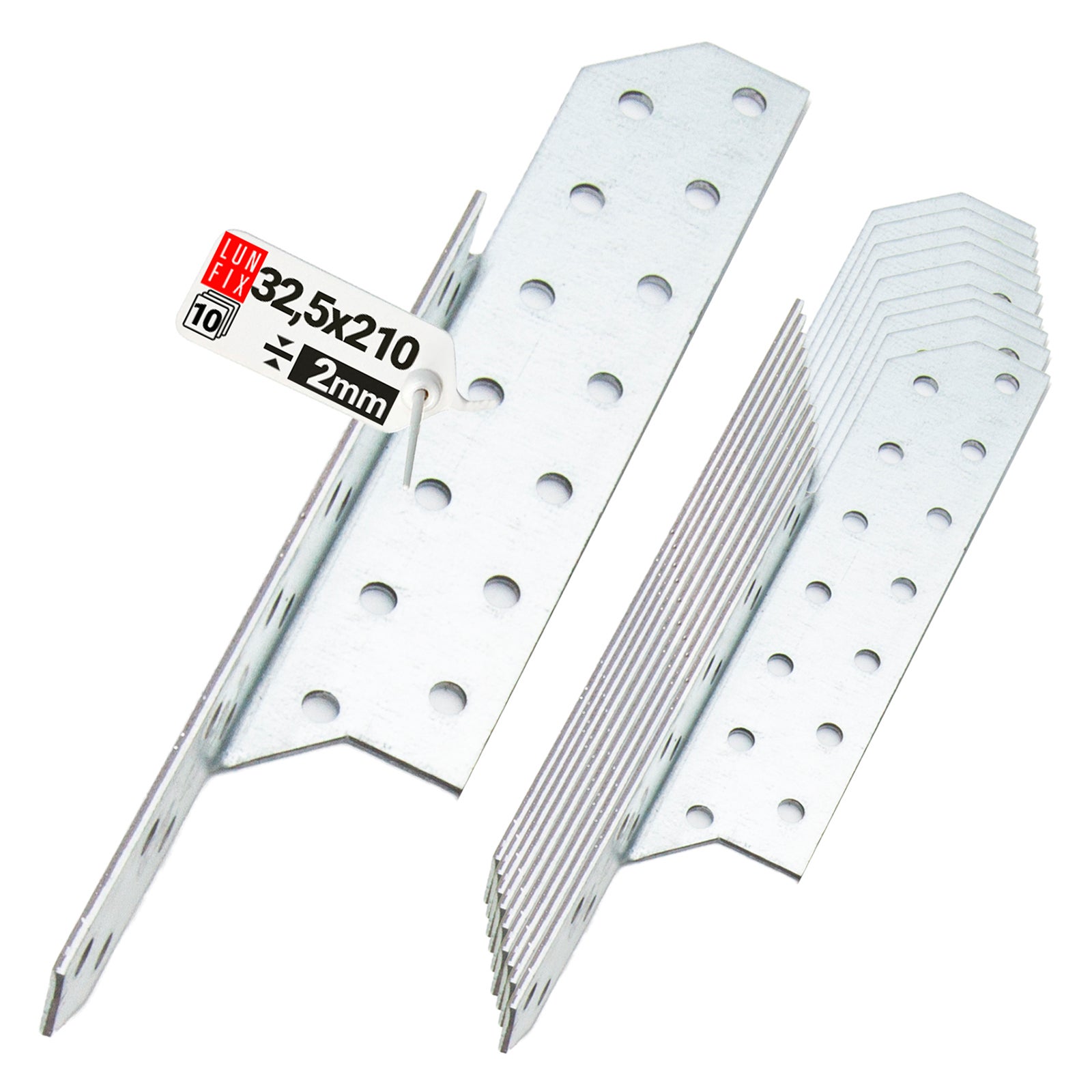 Łącznik krokwiowy 32,5x210 mm lewy 10 szt.