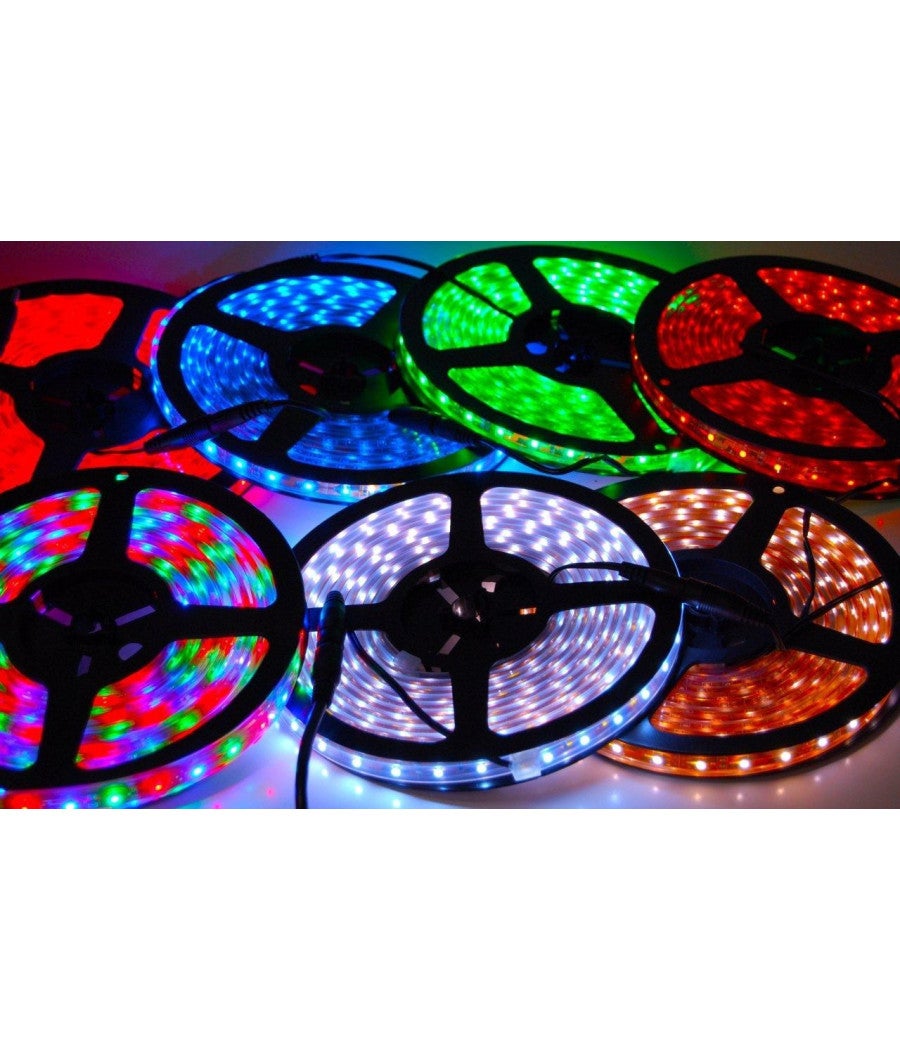 Trade Shop - Strip Striscia Led 5m 3528 5050 5630 300 Led Impermeabile Fredda Calda Rgb - Rosso -smd 5630 -2 Ampere - - 3