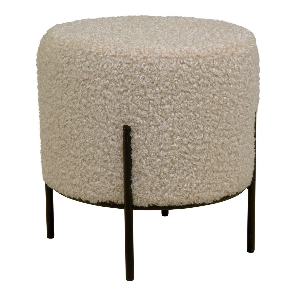Pufa Alford, Poliester, Beżowy, Seven Design