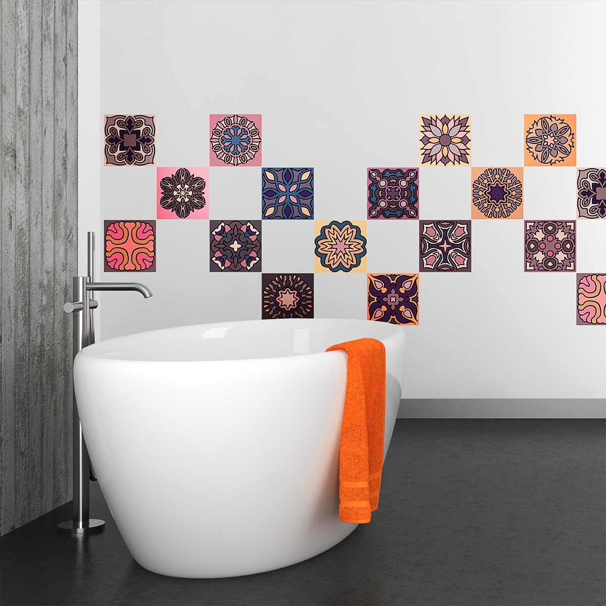 15 adesivo piastrelle azulejos Toledo - Sticker adesivo - adesivi murali - 15stickers10x10cm - 4