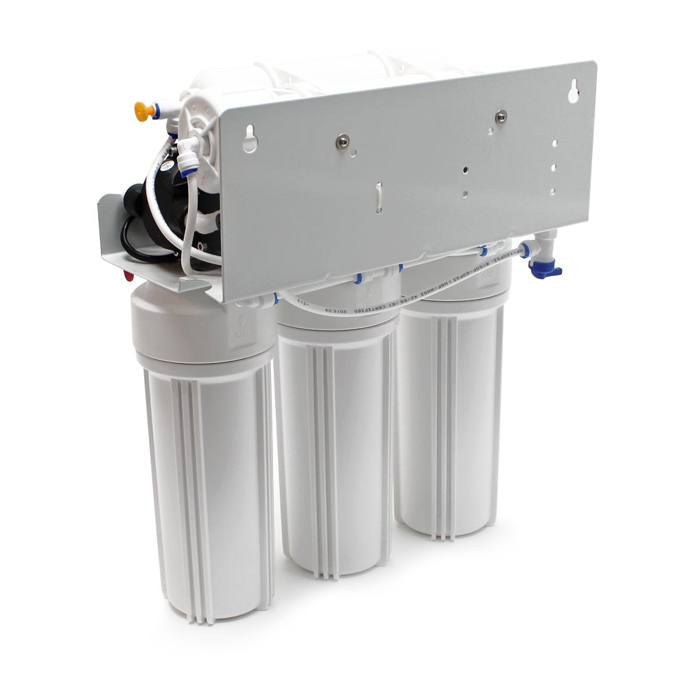 NW-RO50-F – Système Osmose Inverse (RO) à 5 étapes – 190 l/jour 50 GPD – Pompe booster Manomètre – Montage mural Sous évier – Osmoseur… Naturewater... - 3