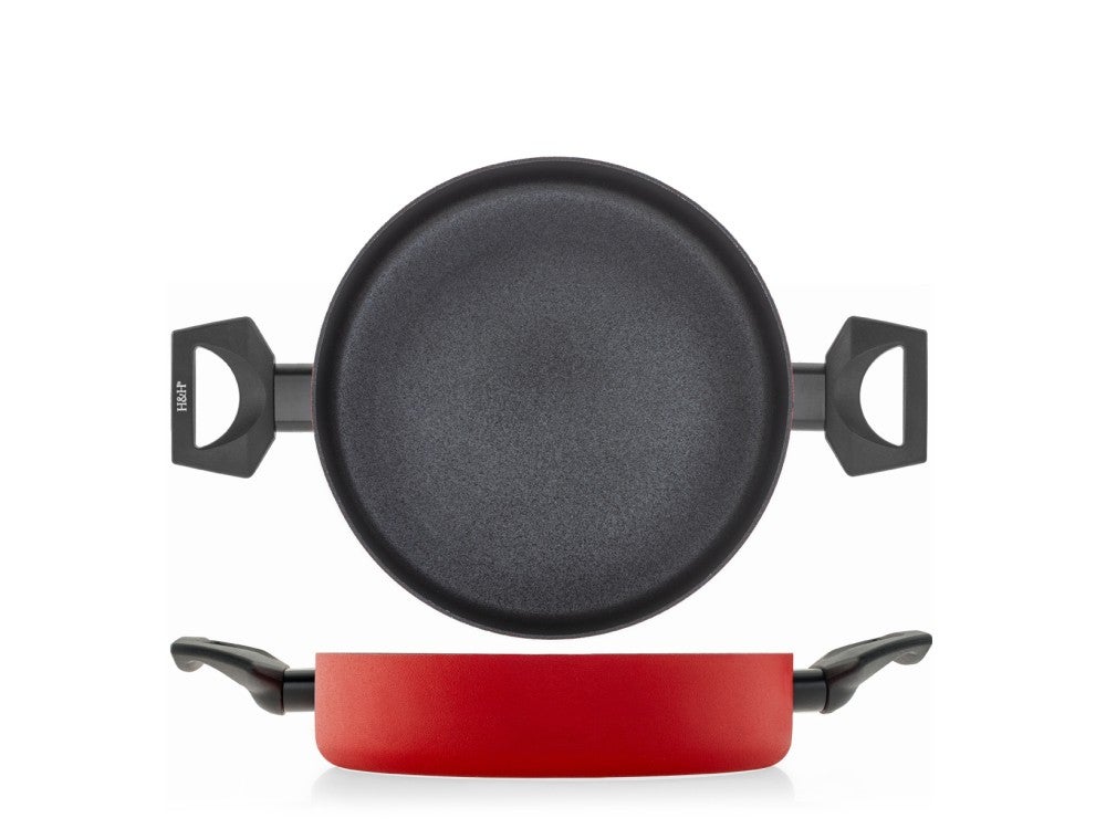 Sq Professional Lot de 5 casseroles anti-adhésives en granit moulé sous pression Gris