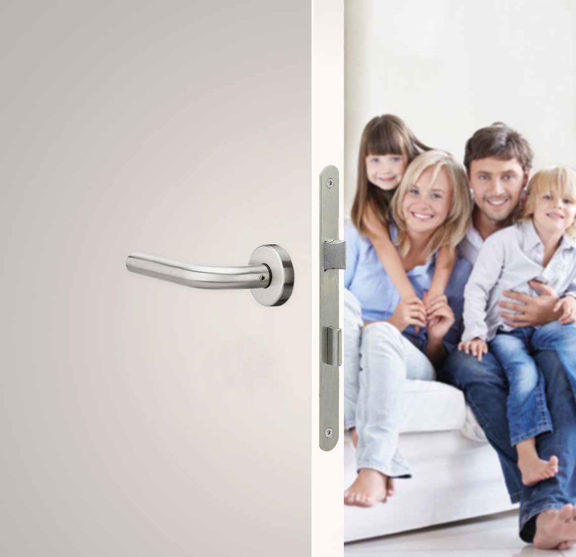 METALUX série 262 - Serrure à encastrer pour Porte de chambre Porte de Toilettes Porte de Bureau Porte de salle de bain - 2