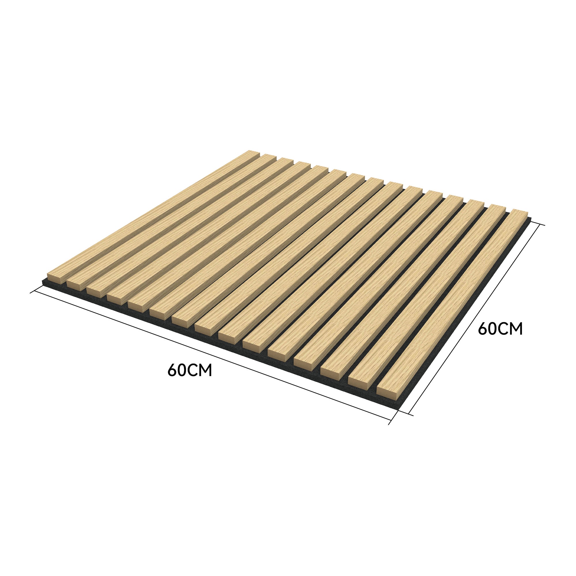 Conjunto de 4 painéis acústicos 3D Vang com lâminas lineares 1,44 m² Carvalho [NEU.HOLZ] - 5