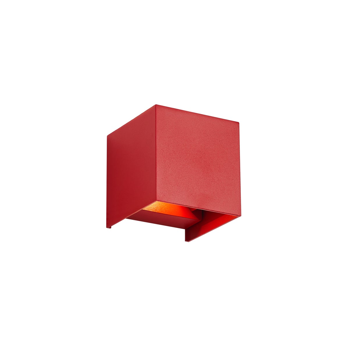 Qazqa nowoczesny lampa up &amp; down do ogród - Edwin - czerwony, led zintegrowana 5.4w zestawie, Integrated led, 10cm, IP54