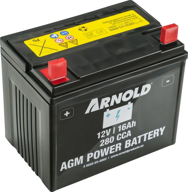 Batterie AGM 12V 16Ah pour tracteur tondeuse