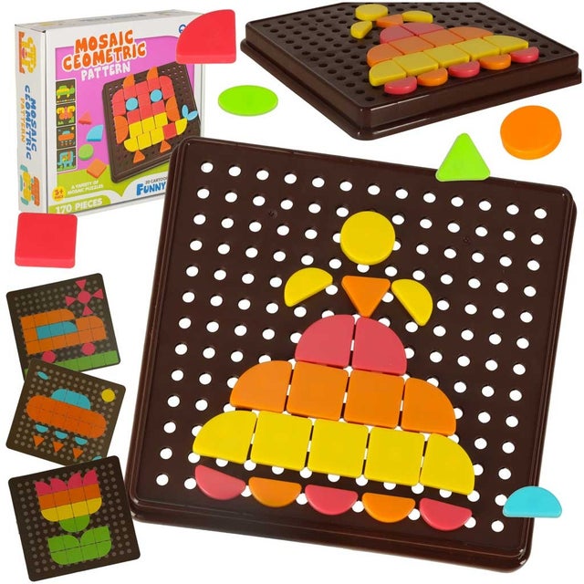 Formes géométriques de mosaïque de puzzle créatif