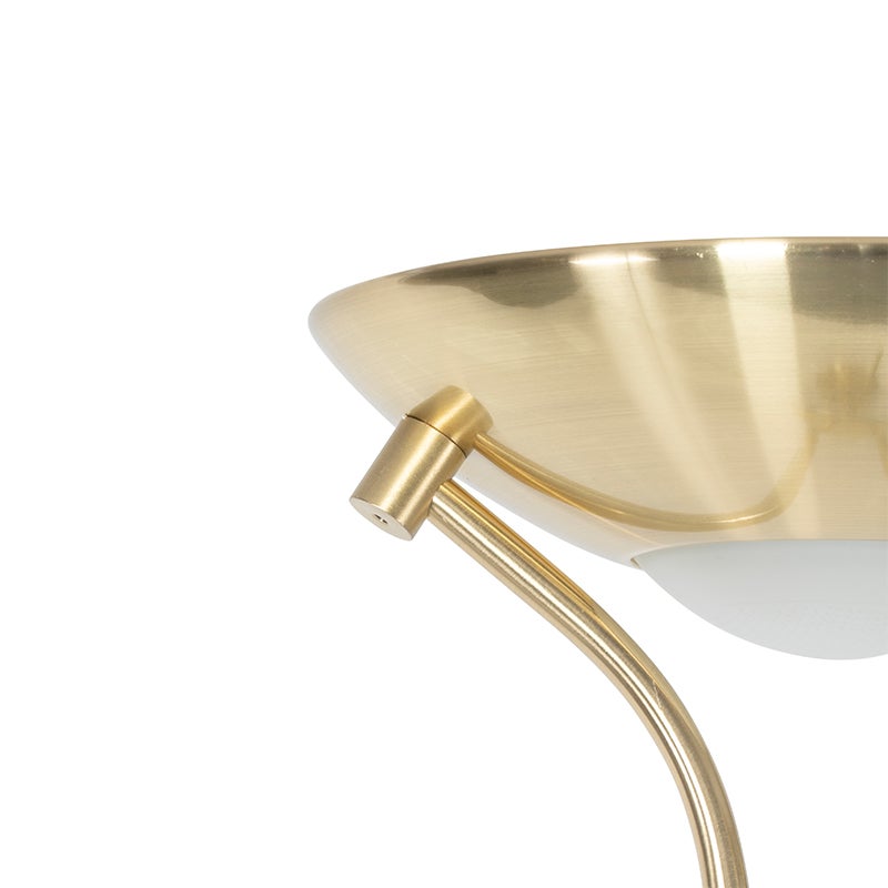 Lampadaire moderne en laiton avec liseuse avec LED Dim to Warm - Diva - 9