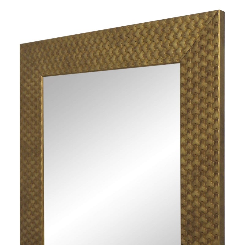 Espejo de pared, fabricado en españa | varios tamaños y colores | ideal para salón, recibidor, vestidor, dormitorio y baño. | (66x166 cm, 108 oro)
