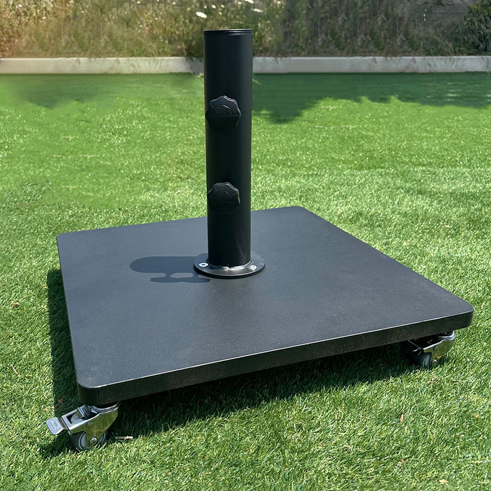 Tempo Style - Pied de parasol en acier de 54 kg avec roulettes - 4