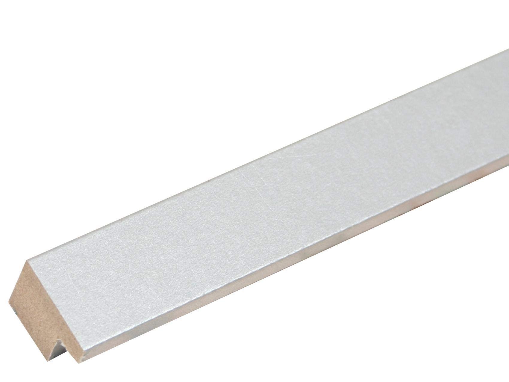 Cornice Portafoto In MDF E Vetro – 30x40 Cm, Colore Argento – Stile Basic Per Parete – TemaDecor