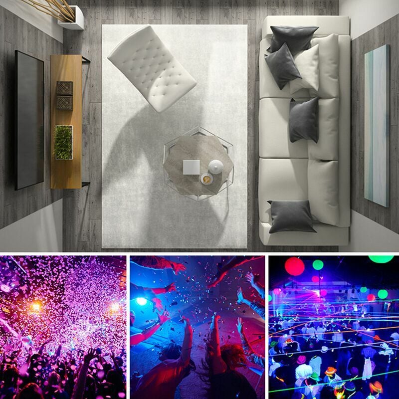 Ampoules LED Couleur,9W E27 LED RGBW Ampoule avec Télécommande, Fonction de Mémoire et Minuterie, 12 Couleurs et 7 Niveaux de Luminosité(paquet de 2) - 4